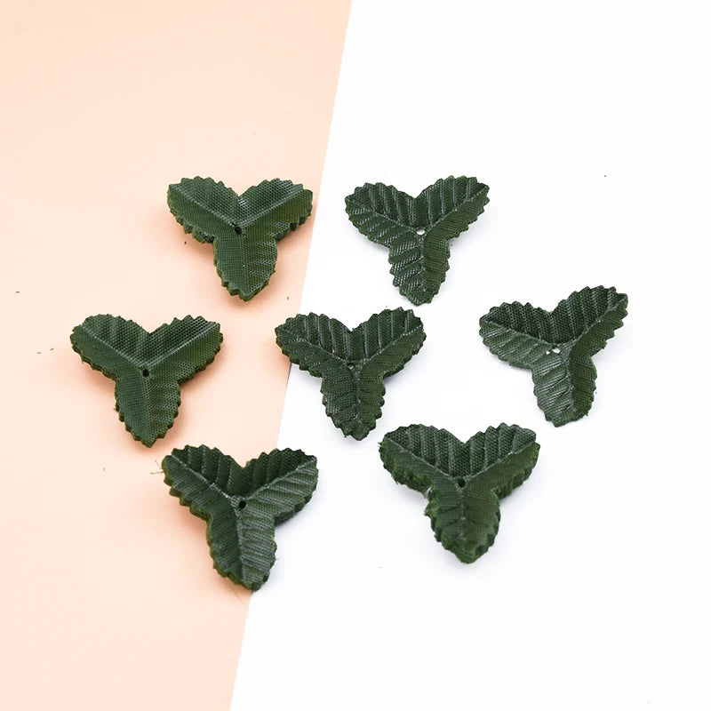 feuilles decoratives naturelles vert foncé texturées 200 pieces exterieur decoration eventuelle mariage rustic