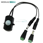module détecteur mouvement câble noir circuit imprimé électronique coque noire capteur optique infrarouge led