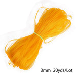 rubans organza polyester 20yards 3mm couleur unie moderne diy craft mariage decoration bleu rouge