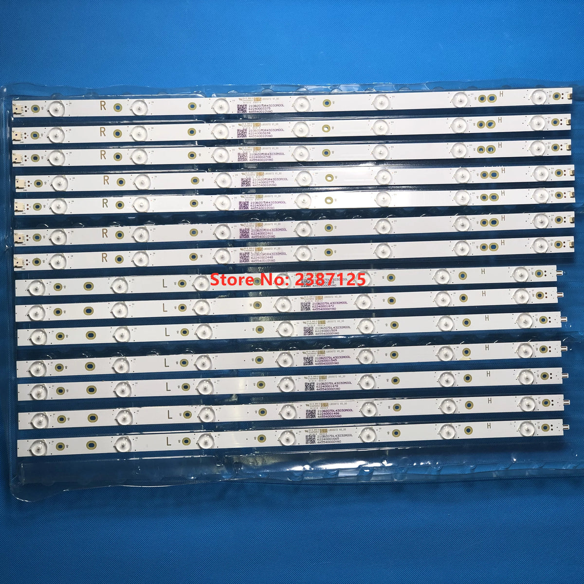 bandes rétroéclairage tv blanc moderne perforations circulaires led 55cm 220v abs
