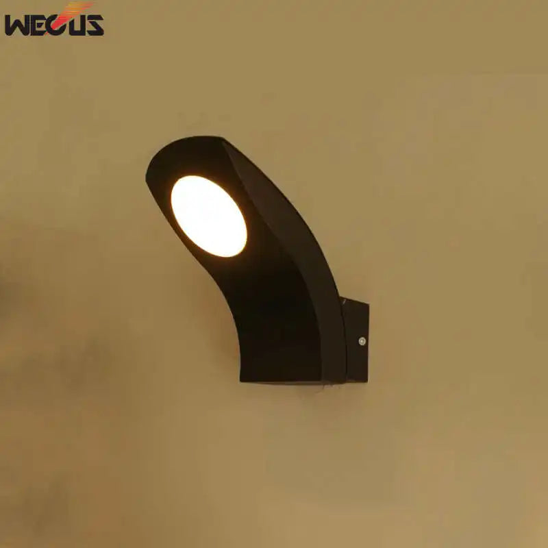 applique murale moderne led noire hydrofuge bouton poussoir 110v 240v
