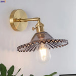applique murale or transparent moderne vintage vis striée led chambre
