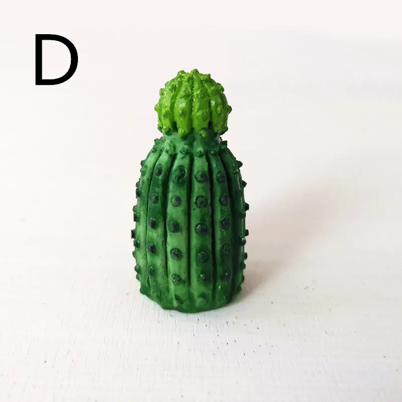 miniatures artificielles cactus plantes succulentes deco jardin bricolage ornement pot gravier blanc réaliste