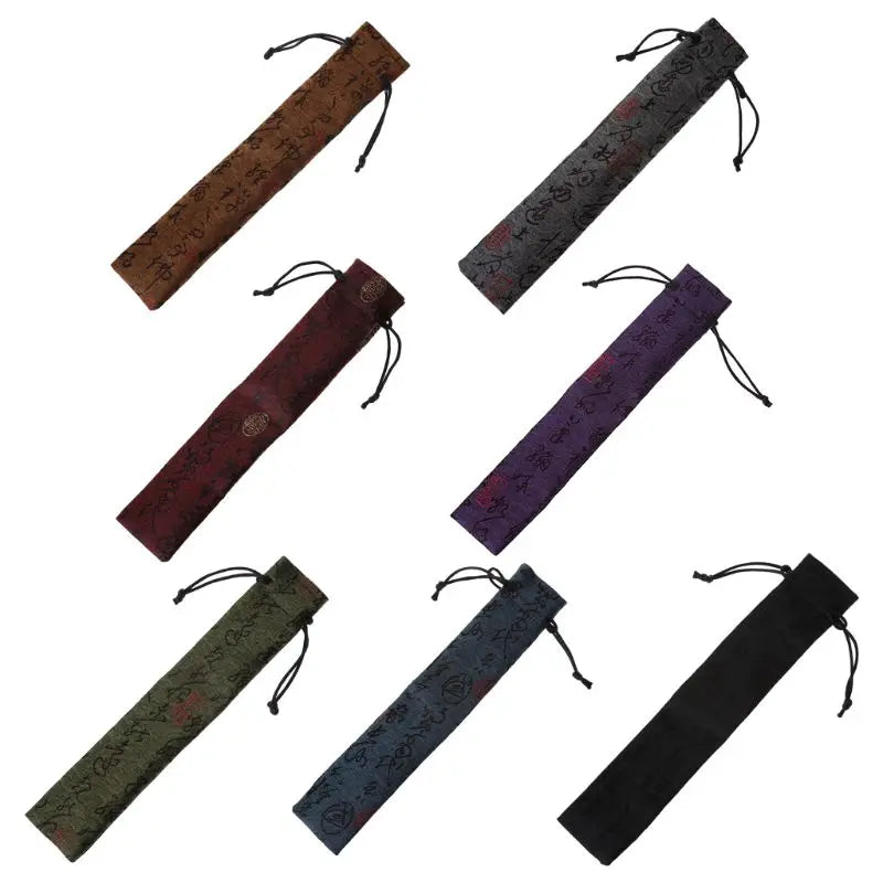 éventail pliant imprimé floral classique vert foncé violet tassel élégant motifs géométriques bois tissu