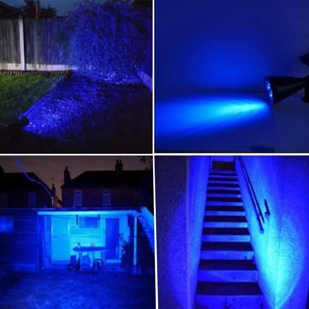 projecteur solaire led moderne jardin noir ip44 protection abs matériaux