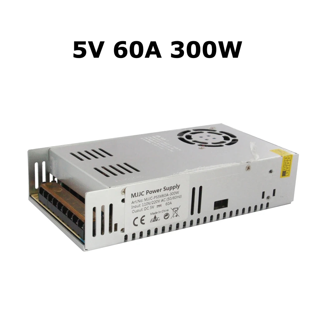 alimentation électrique 5v 10a 20a 30a 40a 50w 100w 150w 200w 300w 350w perforée