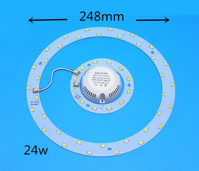 ampoule led plaque circulaire moderne blanc éclairage intérieur salon plafonnier points lumineux transformateur électrique