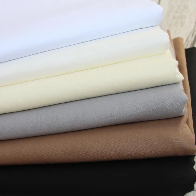 tissu coton blanc gris marron noir uni protection uv respectueux environnement 160cm travaux manuels