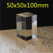cube cristal transparent moderne 50x50x100mm presse papier gravure minimaliste bloque verre haute qualité