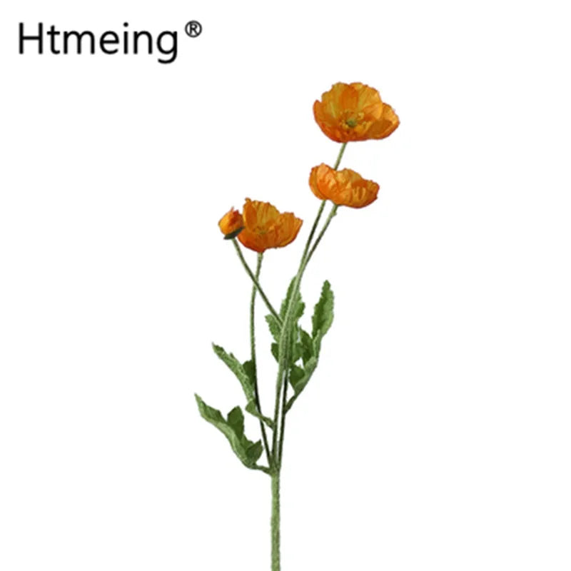 bouquet fleurs artificielles soie orange blanc jaune vert moderne minimaliste occasion fête mariage