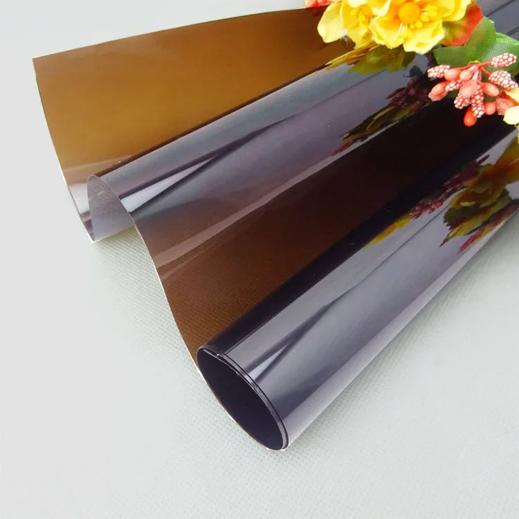 film fenêtre marron adhésif isolation thermique protection uv moderne autoappliquable 88% énergie rejette