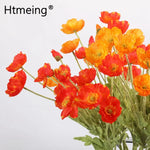 bouquet fleurs artificielles soie orange blanc jaune vert moderne minimaliste occasion fête mariage