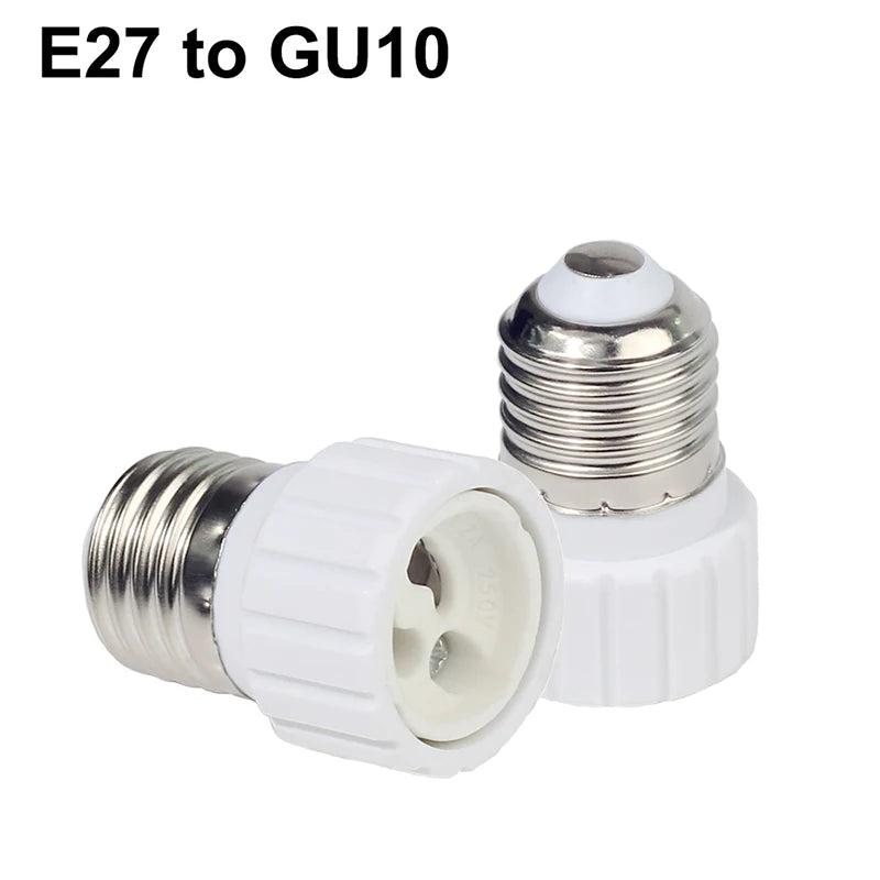 adaptateur ampoule E27 E14 E12 GU10 B22 G9 moderne blanc rond lisse opaquet certification