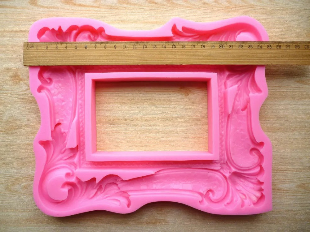 cadre photo or baroque classique fixation silicone opacité 10x15cm