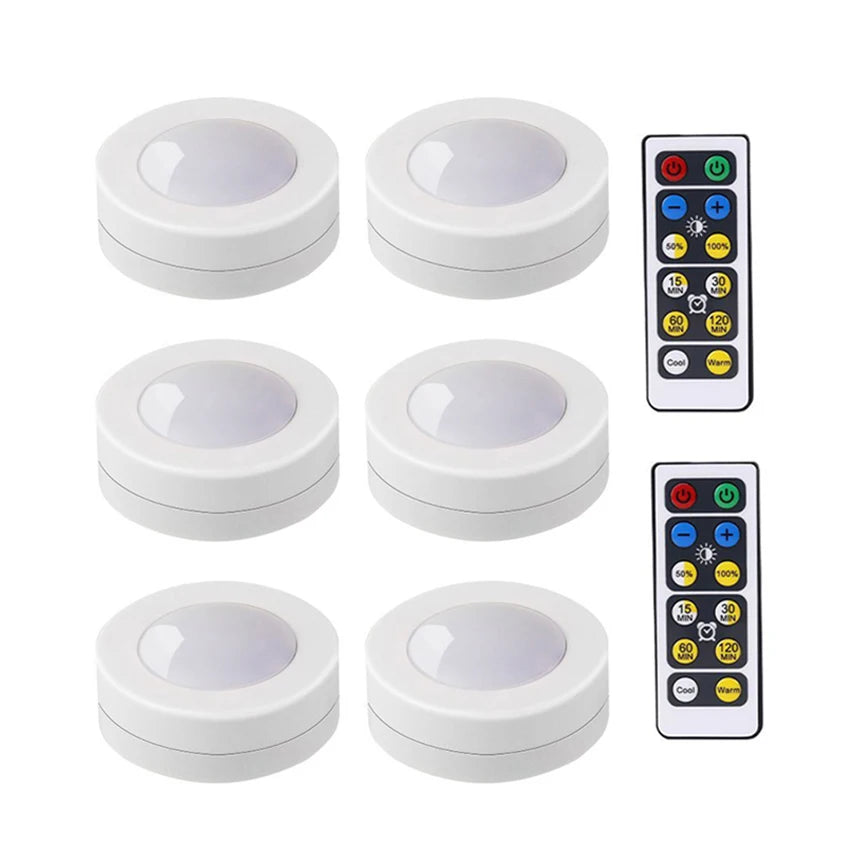 veilleuse led tactile sans fil piles adhésives moderne urgence cuisine placard chambre blanc rond