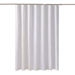 rideau douche blanc moderne imperméable épais 12 crochets toile polyester uni