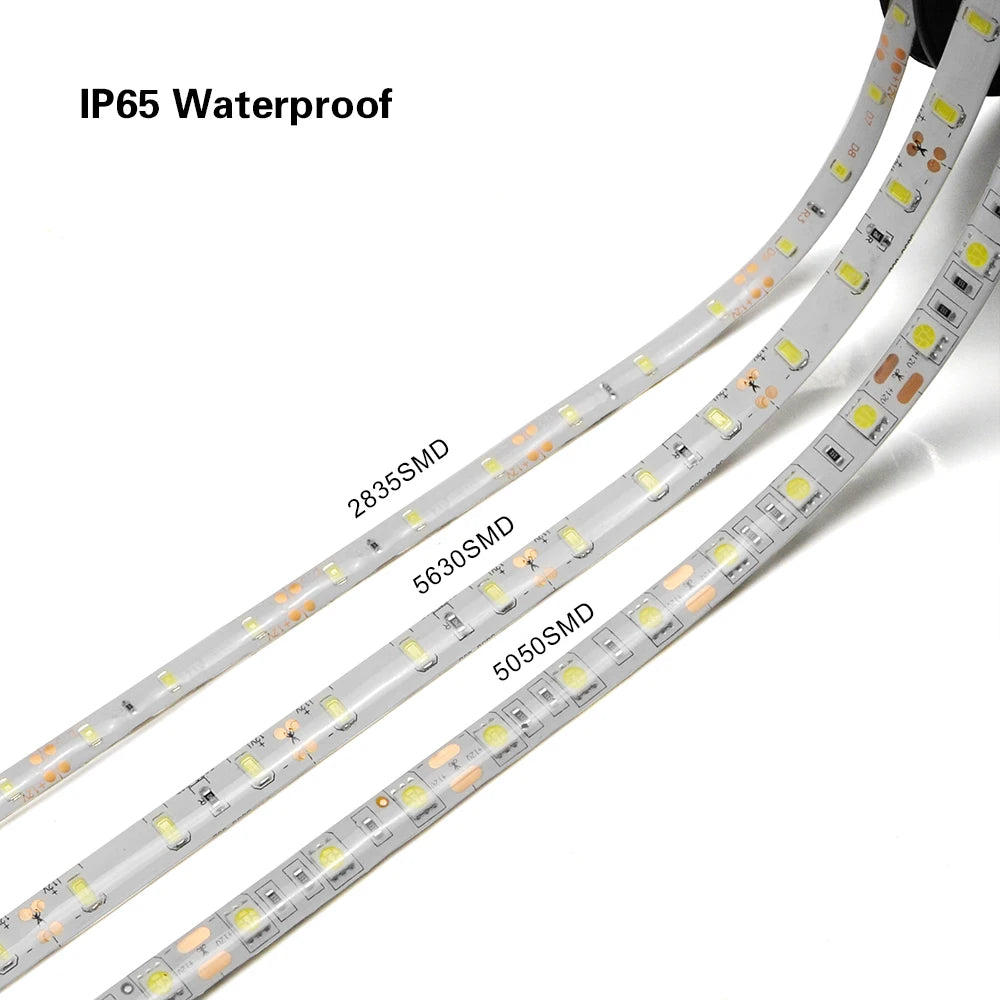 ruban led smd 12v blanc noir flexible décoration intérieur cuisine salon maison lumière moderne
