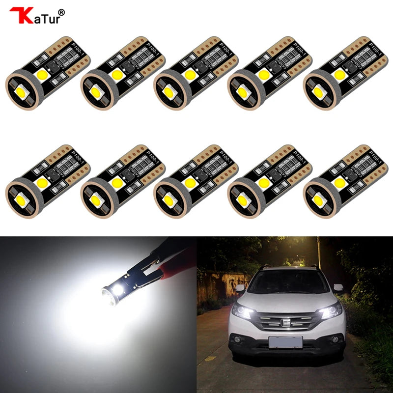 ampoules led blanc modernes 12v 1w 200lm xenon white t10 w5w 194 5050 chip