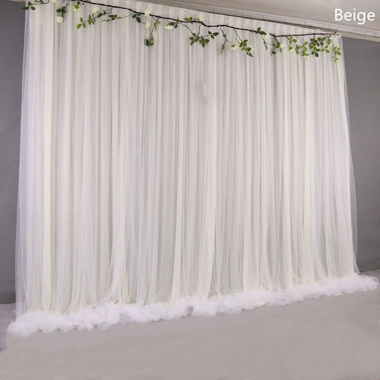 toile fond photo événement mariage anniversaire tissu soie couleur unie blanc beige rose bleuclair