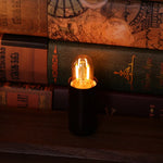 ampoule led filament doré vintage orange translucide 2200k e12 e14 25000h 55mm