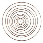 anneau métal or minimaliste cercle lisse moderne artisanal DIY accessoire ornement intérieur