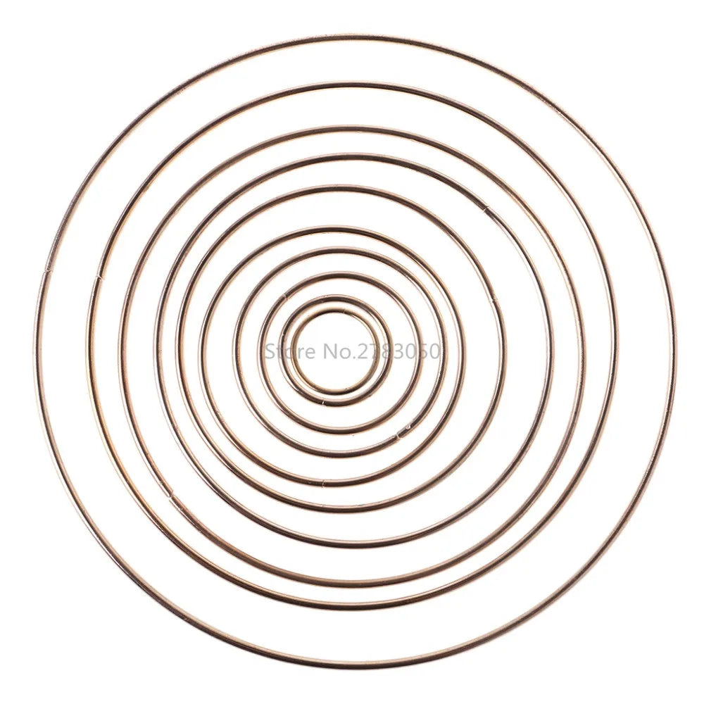 anneau métal or minimaliste cercle lisse moderne artisanal DIY accessoire ornement intérieur