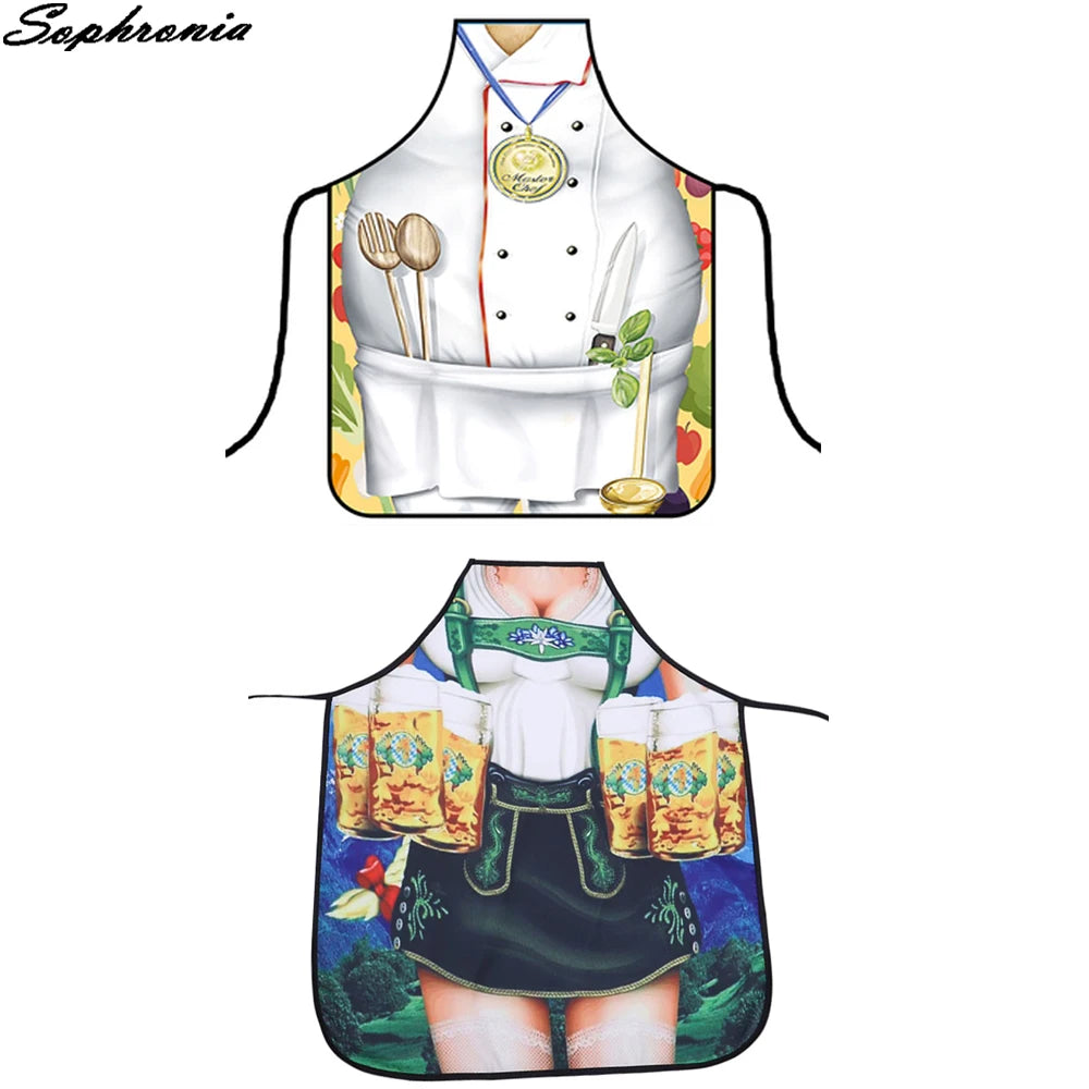 Tablier de cuisine pour homme blanc pratique en cuisine