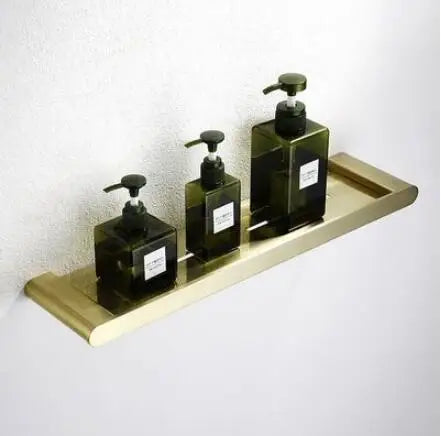 accessoires salle bain doré moderne étagère serviettes porte savon porte goblet porte serviettes téléphone