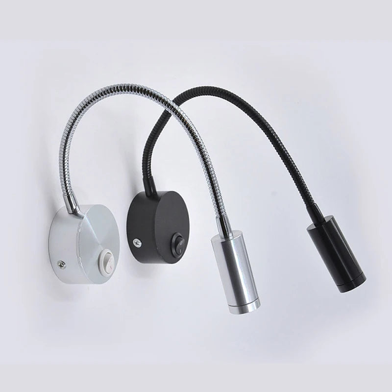 lampe flexible moderne argentée noir encastrable 3000K 6000K murale minimaliste