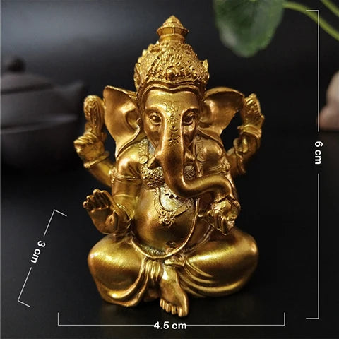 statue dorée résine sculptée bijoux religieux traditionnel maison jardin decoration