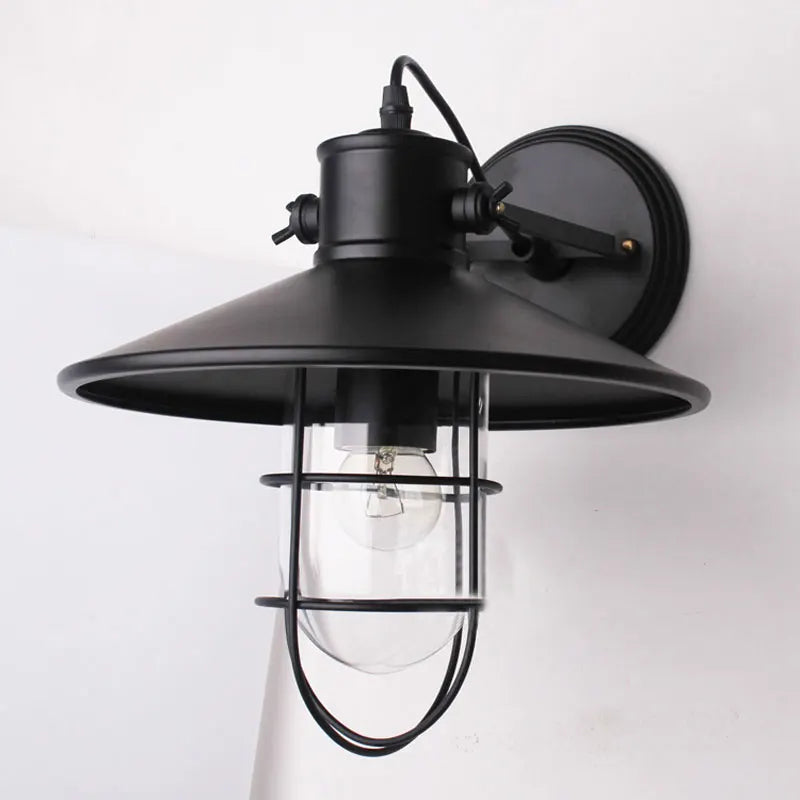 lampe murale industrielle noir mat éclairage quotidien entrée salle bain 249 2000 lumens LED
