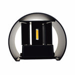 applique murale extérieure ip65 led motion sensor noir blanc contemporaine autoinstallation 10cmx10cm