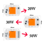 lampe led culture plantes 5w 10w 20w 30w 50w blanc orange moderne 120° 30000h