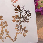 gabarits peinture fleuris modernes blanc marron bricolage scrapbooking décoration papierOpaque minimaliste