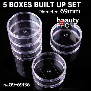 boîtes rangement transparentes bijoux compartiments empilables modernes respectueux environnement practitionnels nail art