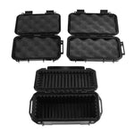 boîte étanche noire robuste poignées intérieur rembourré mat plastique hermétique survival gadgetextérieur