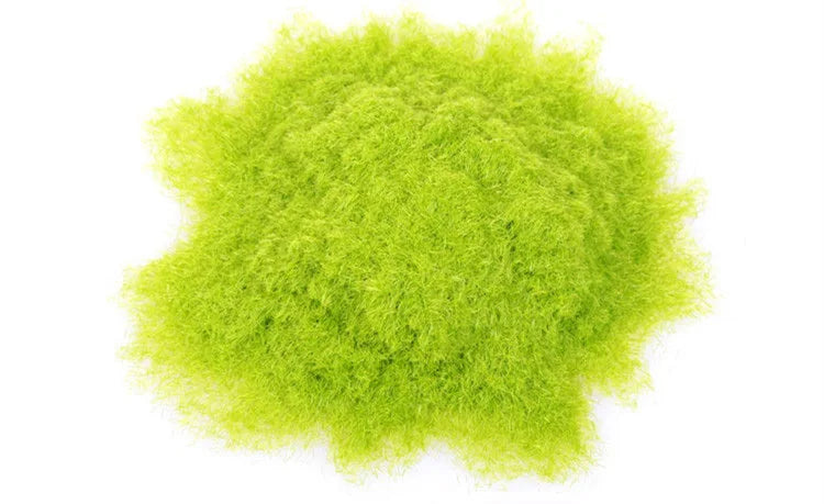 poudre d'ange artificielle flocage vert clair décoration bac sable micro paysage artisanat jeu