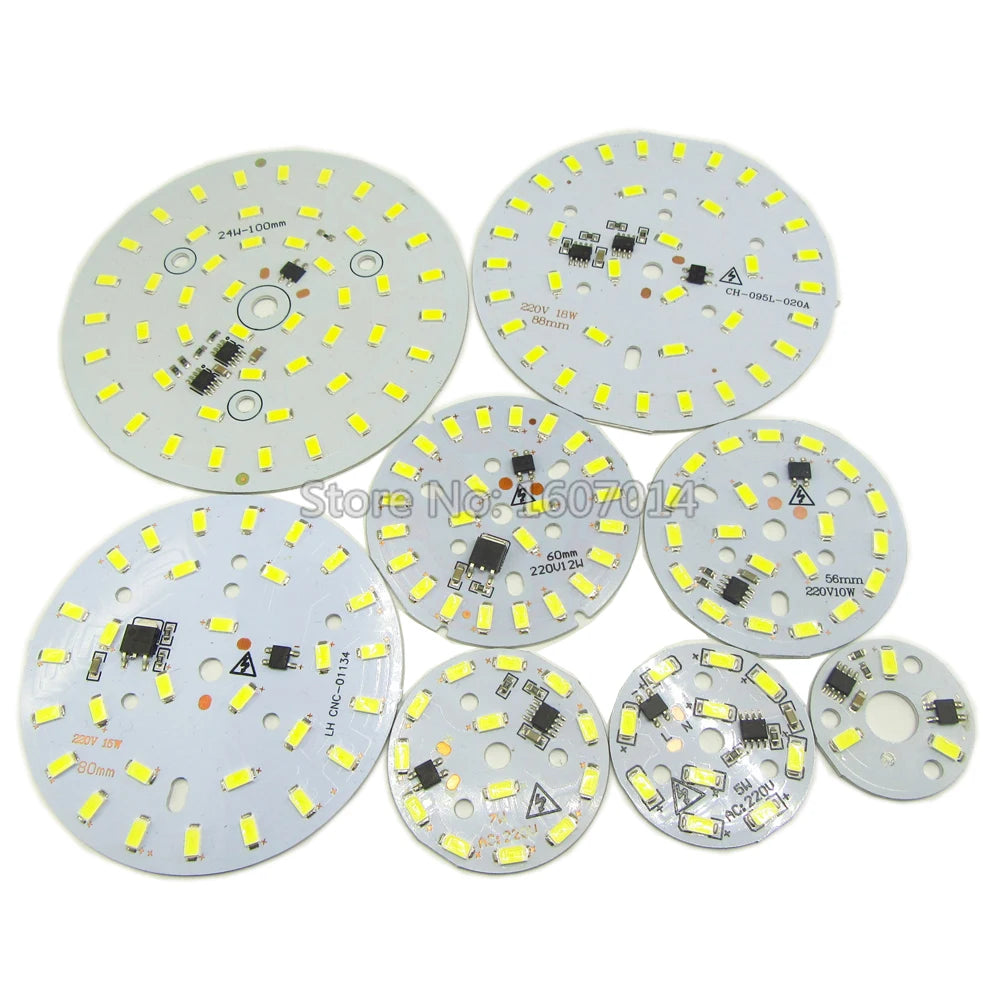 plaque led blanc circulaire diodes éclairage moderne 24w 36w 100mm 10w 56mm