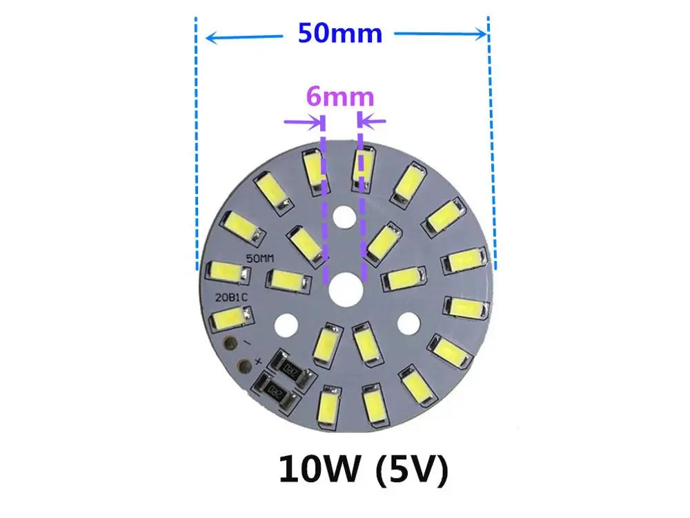 plaque led circulaire 5w 10w gris métallique interrupteur usb moderne sans lecteur
