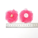 fleurs artificielles tulle pivoine blanche rose décoration intérieure mariage anniversaire baby shower clips fixations