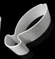 outils biscuits argentés forme cœur triangle moderne aluminium
