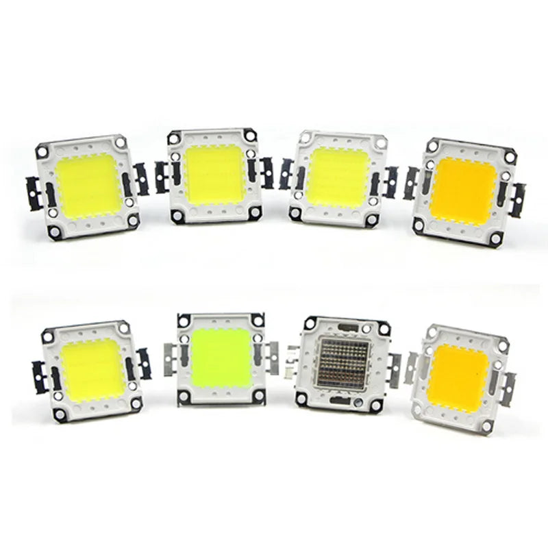 puce led cob haute puissance source lumineuse autocollante cable projecteur lampe rgb