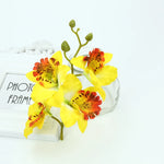 Décoration extérieure mariage bouquet orchidée papillon violet rouge jaune blanc multicolore