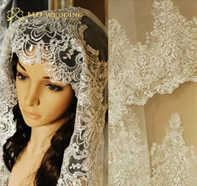 voile mariée blanc dentelle paillettes clips cheveux accessoire mariage classique élégant translucide unique surmesure