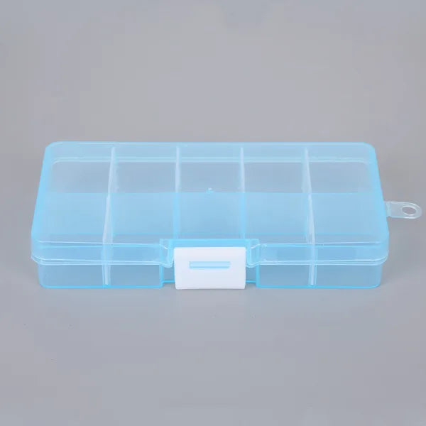 boîtes rangement transparentes compartiments poignées moderne organisation papeterie auto collants étui transport