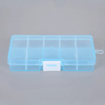 boîtes rangement transparentes compartiments poignées moderne organisation papeterie auto collants étui transport