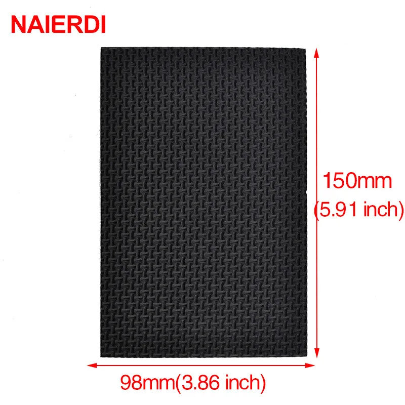 protections antidérapantes adhésives pieds meubles noir texturé quadrillage utilitaires tapis patins chaise table