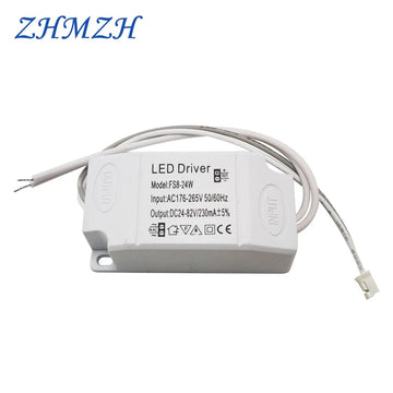 driver led 24v 230ma entrée 175 265v blanc moderne câbles noirs blancs