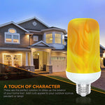 ampoule led effet flamme e26 e14 b22 modes scintillement blanc jaune moderne