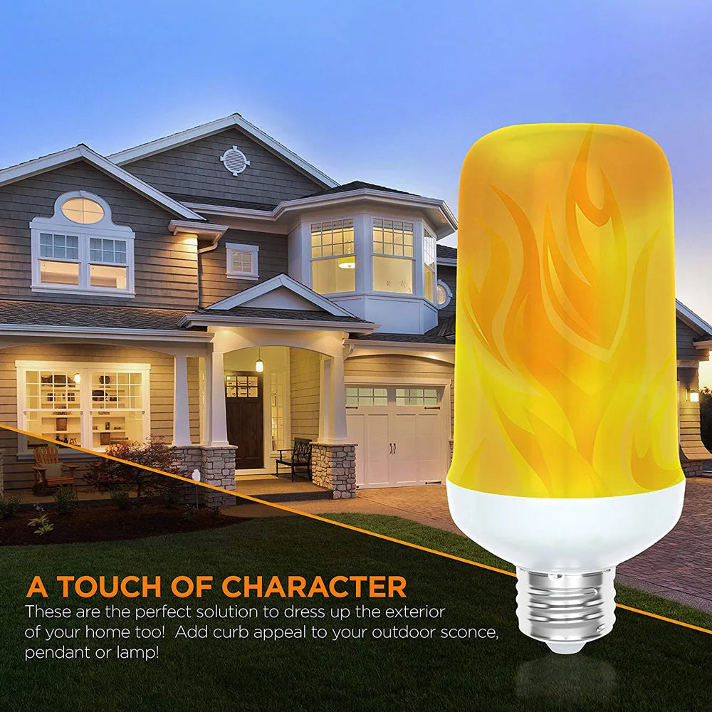 ampoule led effet flamme e26 e14 b22 modes scintillement blanc jaune moderne